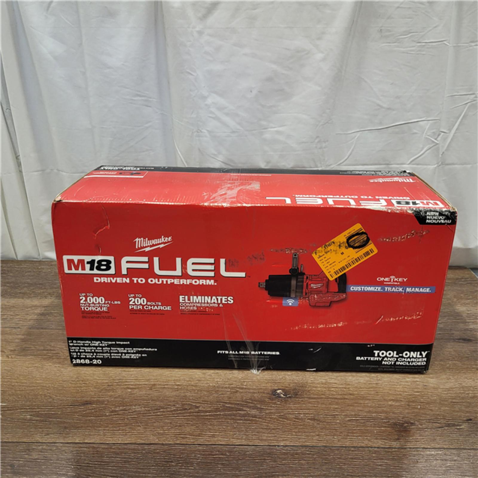 AS-IS Milwaukee M18 FUEL 18-Volt Lithium-Ion Brushless Cordless 1 in. Impact Wrench with D-Handle (Tool-Only)