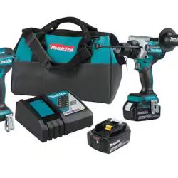 NEW! - Makita 18V LXT Lithium-Ion Brushless Cordless Combo Kit 5.0 Ah (2-Piece)