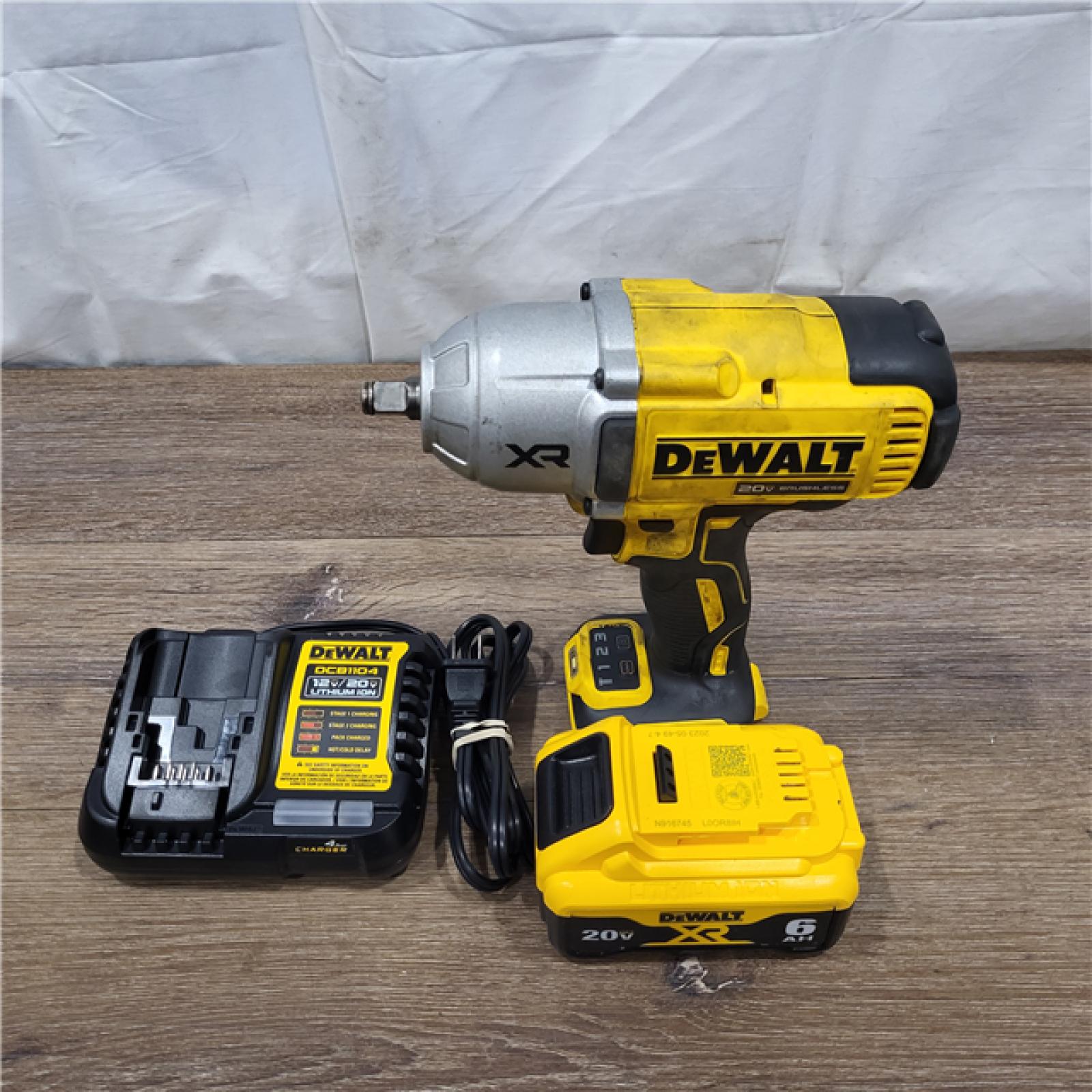 AS-IS DEWALT 20V MAX* XR 1/2  High Torque Impact Wrench with Hog Ring Anvil