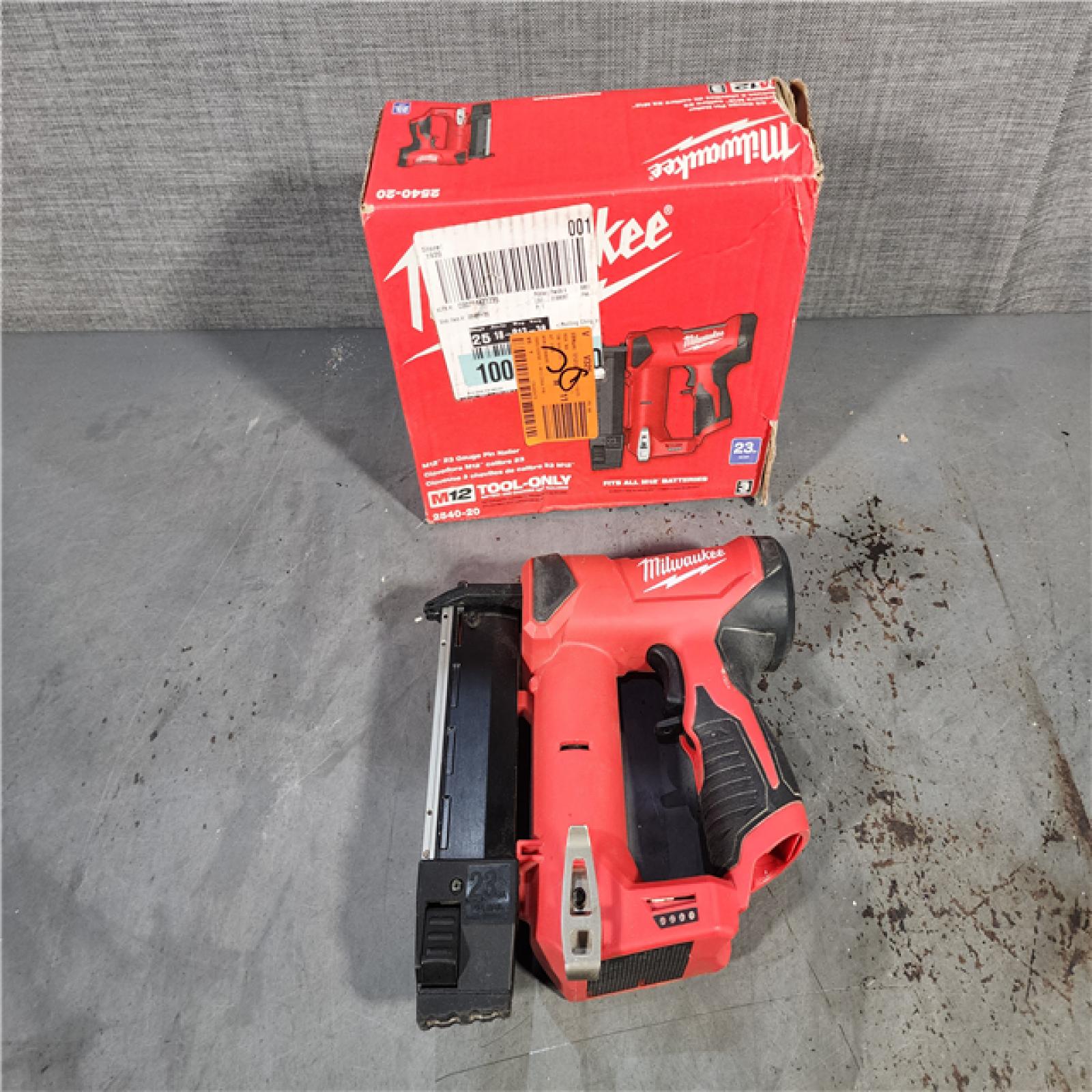 HOUSTON LOCATION - AS-IS Milwaukee 2540-20 12V 23 Gauge Cordless Pin Nailer (Tool Only)