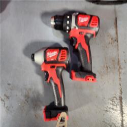 HOUSTON LOCATION - AS-IS Milwaukee M18 Brushed Cordless (2-Tool) Drill/Driver and Impact Driver Kit