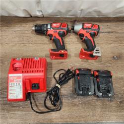 AS-IS Milwaukee M18 18V Cordless Brushed 2 Tool Drill/Driver and Impact Driver Kit