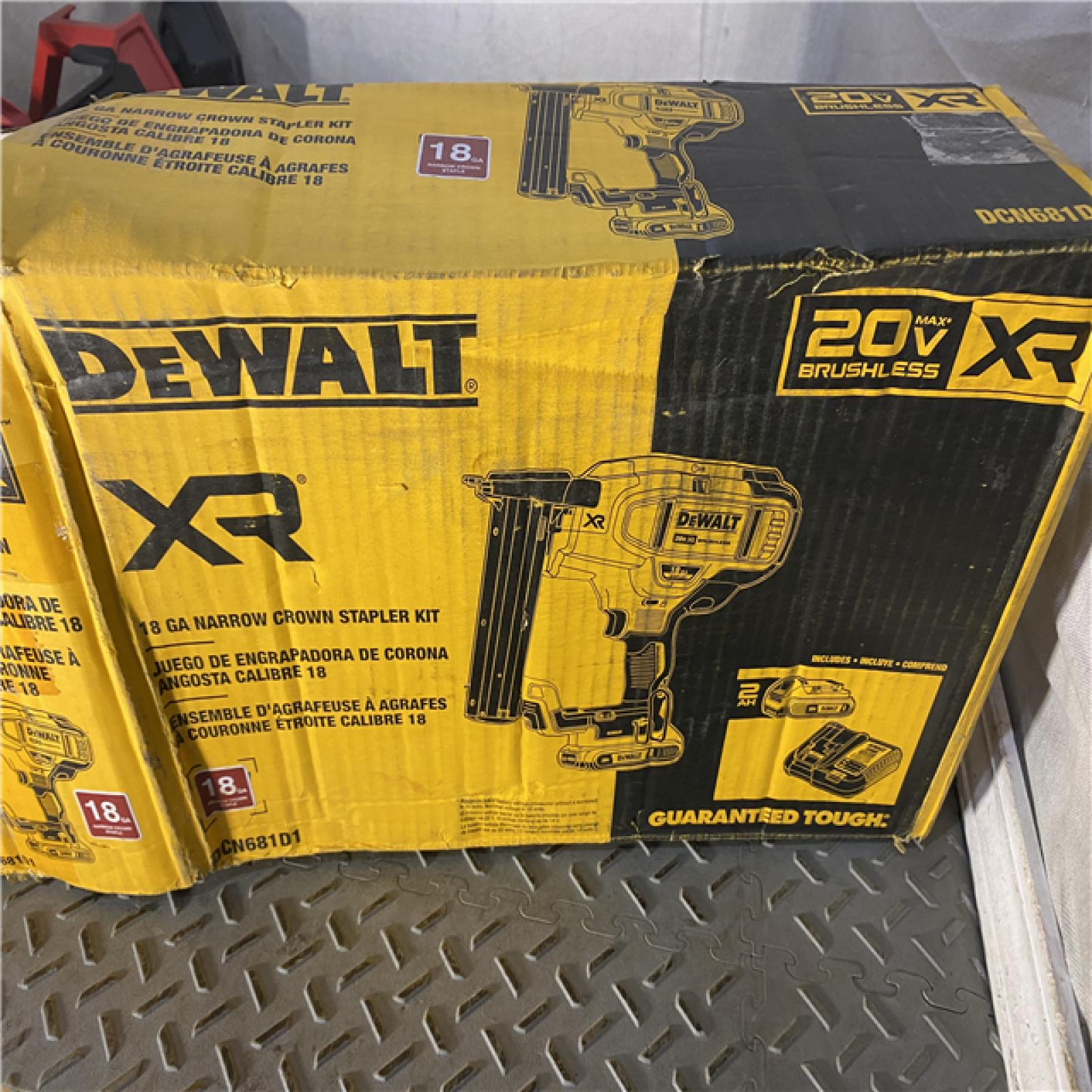 Houston location AS-IS DEWALT New in Box DEWALT DCN681D1 20V 18 NO BATTERY NO CHANGER