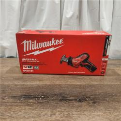 AS-IS Milwaukee 2420-21 - M12 Fuel Hackzall 1/2  12V 1.5Ah Cordless Straight Handle Reciprocating Saw Kit