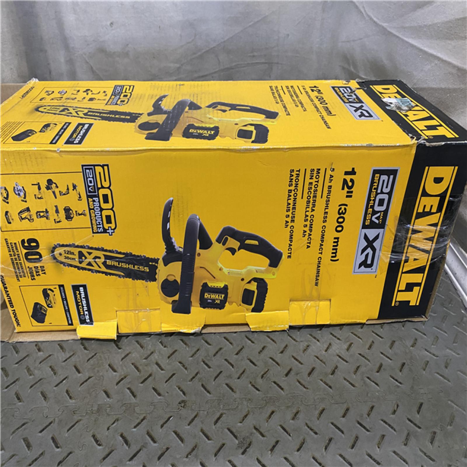 Houston location AS-IS Dewalt 7605686 12 in. 20V Battery Powered Chainsaw