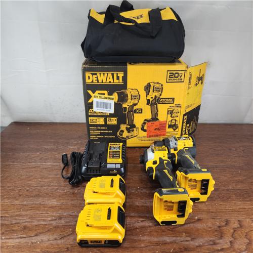 AS-IS DEWALT ATOMIC 20V MAX Brushless Cordless Drill/Driver and Impact Driver (2-Tool) Combo Kit