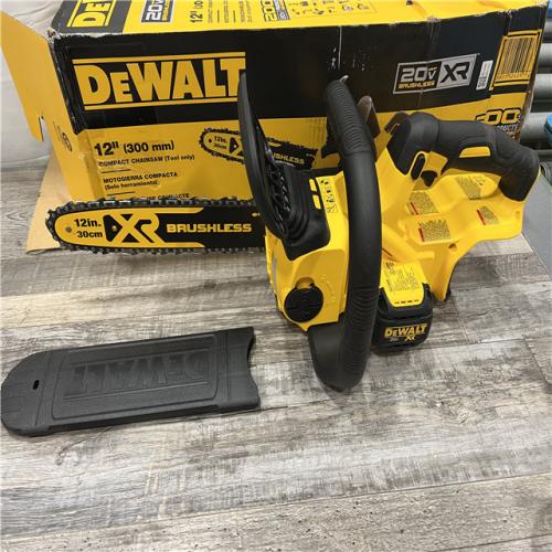 AS-IS DEWALT 20V MAX 12in. Brushless Cordless Battery Powered Chainsaw (Tool Only)