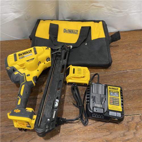 AS-IS DEWALT 20V MAX XR 15 Ga. Cordless 34 Deg Nailer 20 V