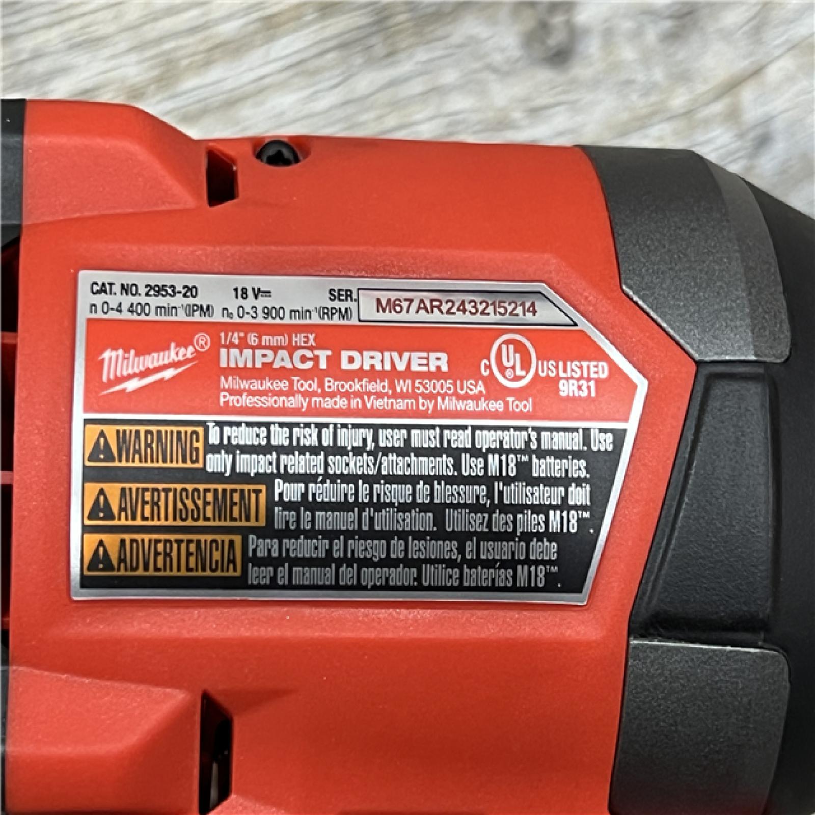 AS-IS Milwaukee M18 FUEL 18V Lithium-Ion Brushless Cordless Hammer Drill and Impact Driver Combo Kit (2-Tool) with 2 Batteries