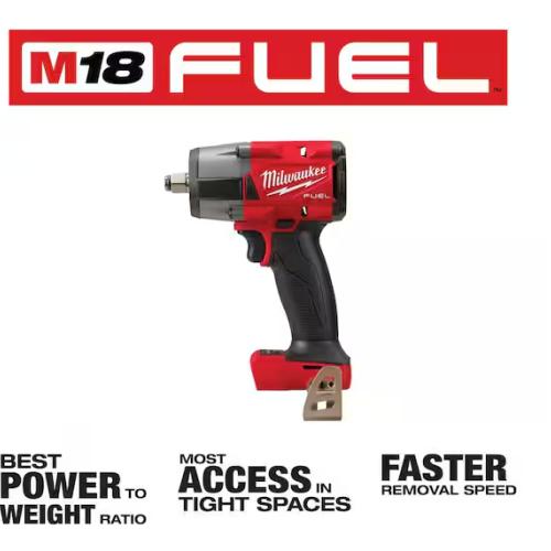 NEW! - Milwaukee M18 FUEL Gen-2 18V Lithium-Ion Brushless Cordless Mid Torque 1/2 in. Impact Wrench w/Friction Ring (Tool-Only)