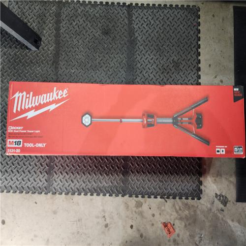 HOUSTON LOCATION - AS-IS (APPEARS LIKE NEW) Milwaukee M18 18V Cordless Rocket Dual Power Tower Light (Tool Only)