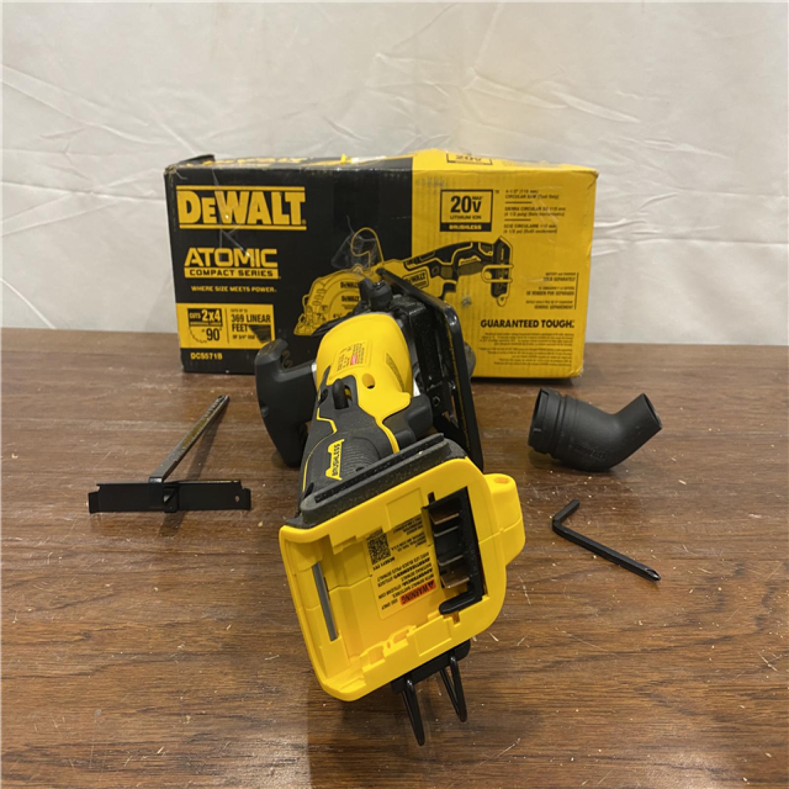 AS-IS DEWALT ATOMIC 20V MAX Cordless Brushless 4-1/2 in. Circular Saw (Tool Only)