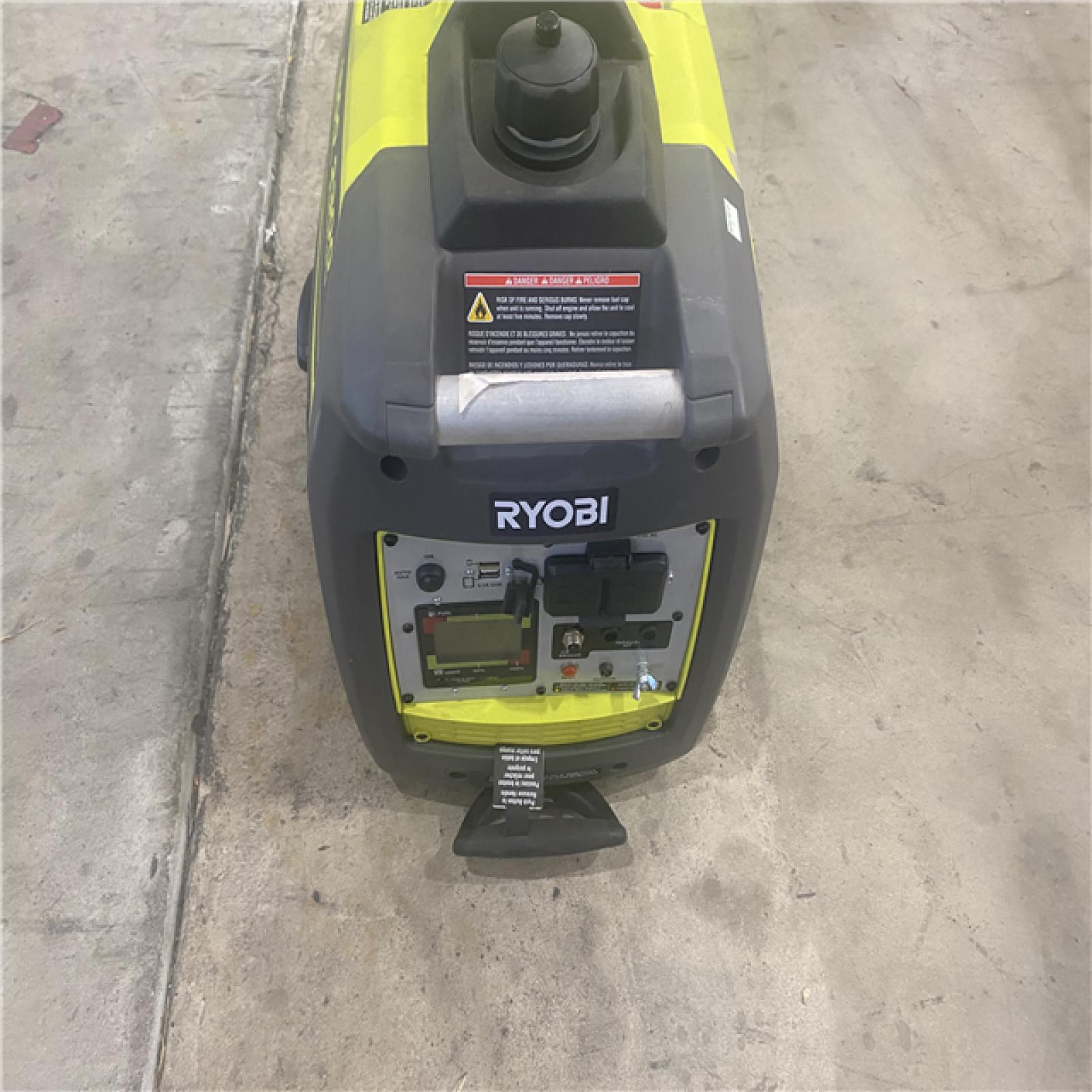 Houston location AS-IS RYOBI 2,300-Watt Recoil Start Bluetooth Super Quiet Gasoline Powered Digital Inverter Generator with CO Shutdown Sensor