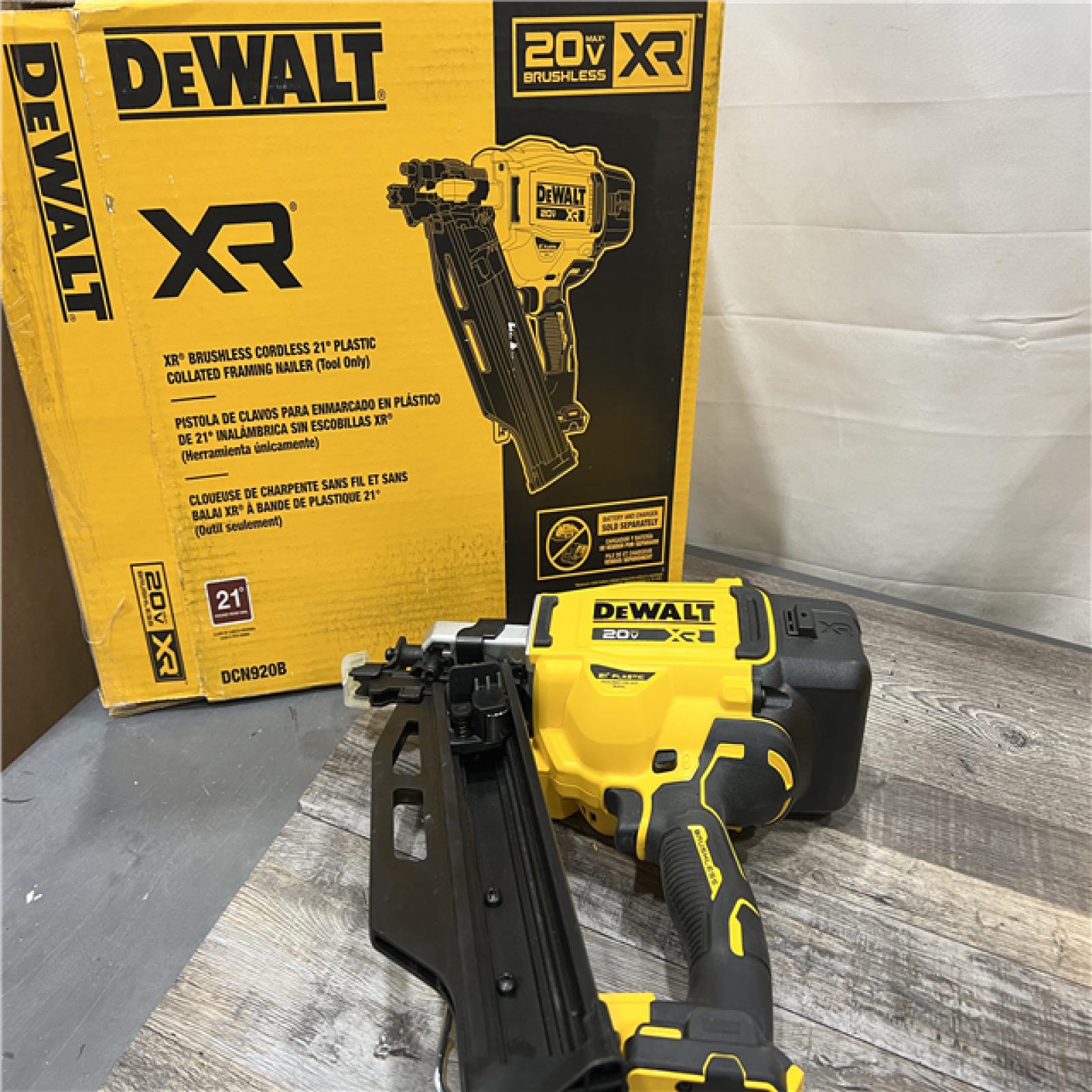 AS-IS DEWALT 20-Volt 21Â° Cordless Framing Nailer (Tool-Only)