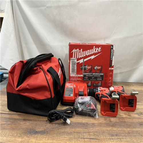 AS-IS Milwaukee M18 Compact Brushless 2-Tool Combo Kit