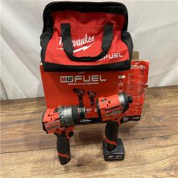 AS IS Milwaukee 3497-22 12V Brushless Hammer Drill and Impact Driver Combo Kit