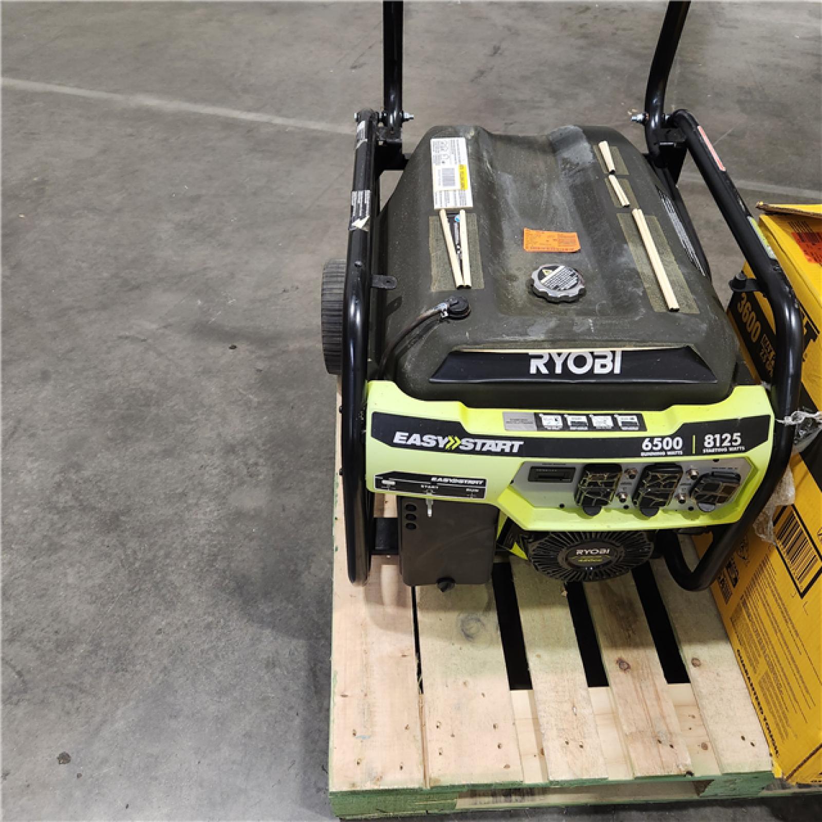 Dallas Location - As-Is RYOBI 6500-Watt Gasoline Powered Portable Generator