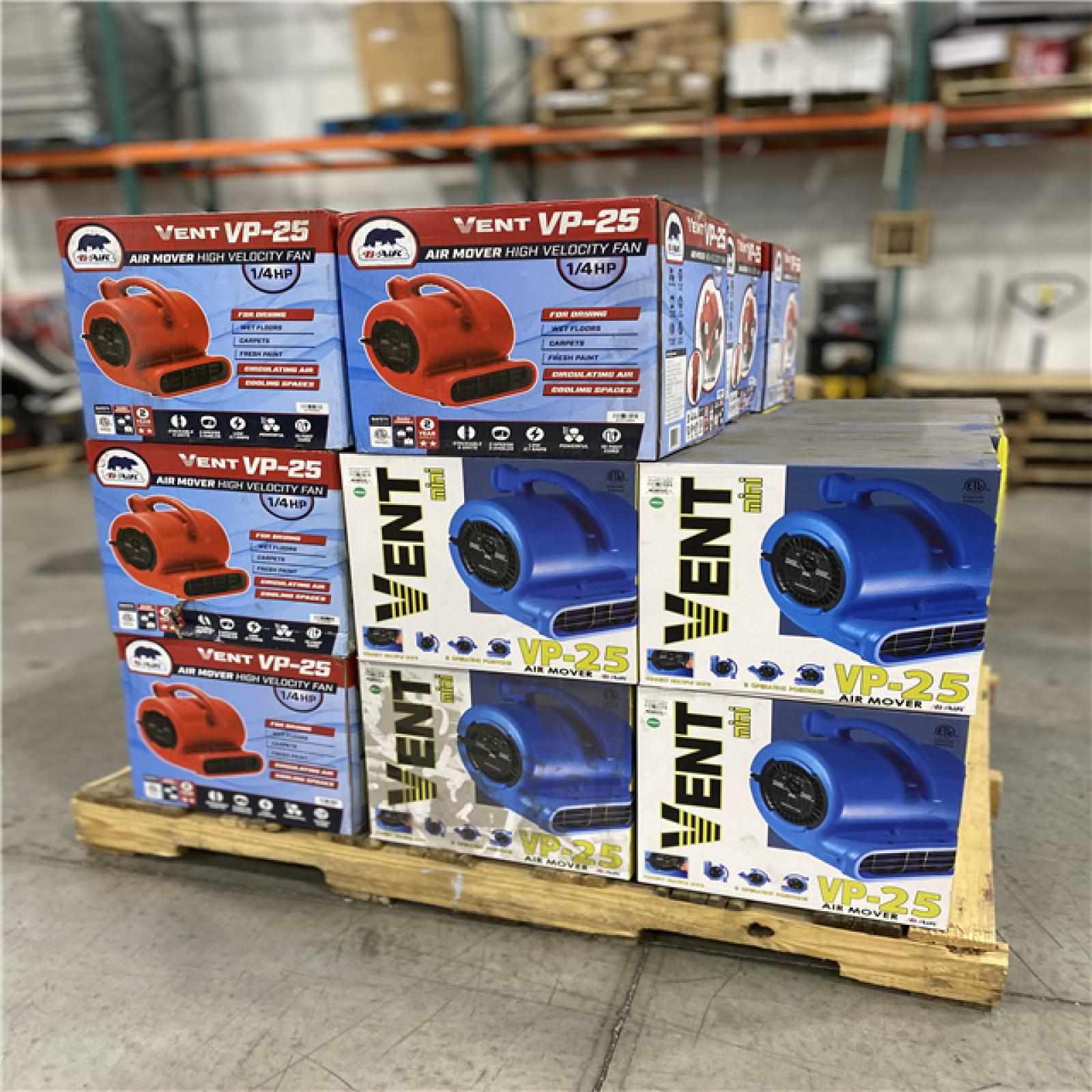 DALLAS LOCATION - Blower Fan MIX PALLET - ( 24 UNITS)