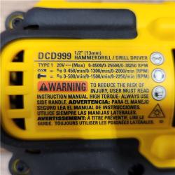 AS-IS Dewalt FLEXVOLT 20 Volt 1/2 in. Brushless Cordless Hammer Drill/Driver Kit (Battery & Charger)