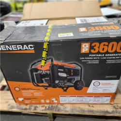 Dallas Location - As-Is Generac 4500 / 3600-Watt Gasoline Portable Generator