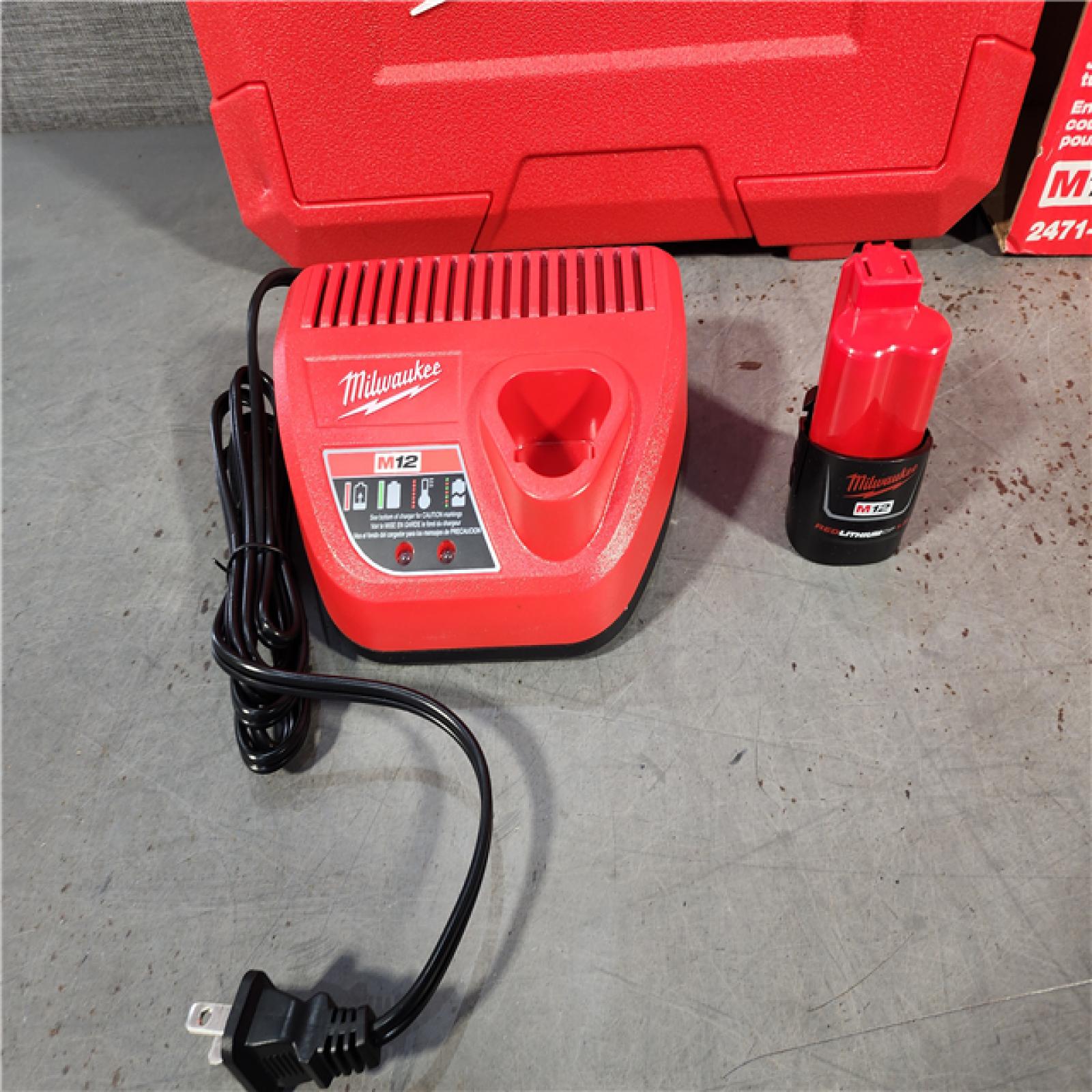 HOUSTON LOCATION - AS-IS (APPEARS LIKE NEW) Milwaukee M12 12-Volt Lithium-Ion Cordless Copper Tubing Cutter Kit with 1.5 Ah Battery, Charger and Hard Case