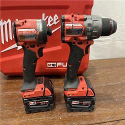 AS-IS Milwaukee M18 FUEL 18V Lithium-Ion Brushless Cordless Hammer Drill and Impact Driver Combo Kit (2-Tool) with 2 Batteries