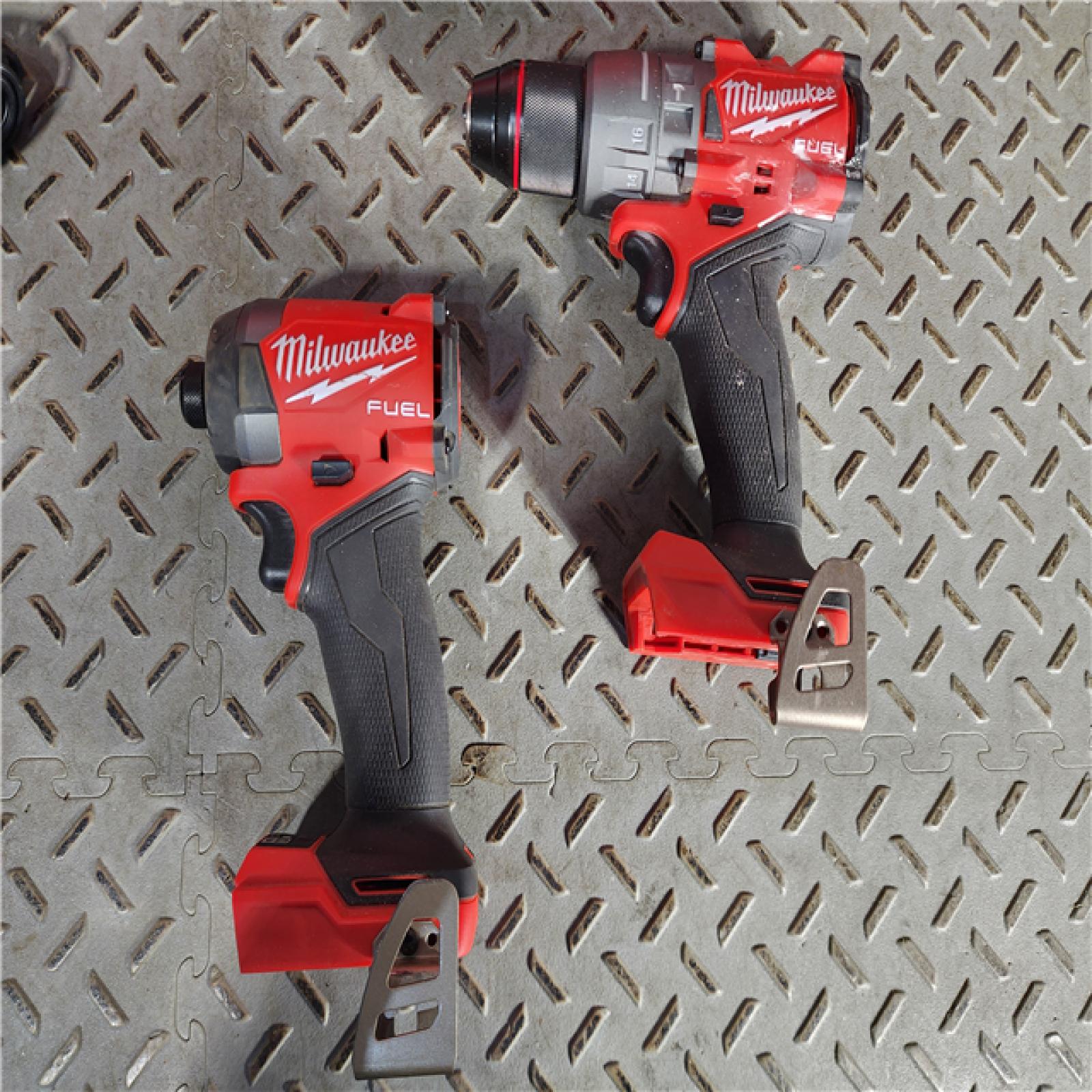 HOUSTON LOCATION - AS-IS Milwaukee M18 FUEL 18V Lithium-Ion Brushless Cordless Hammer Drill and Impact Driver Combo Kit (2-Tool) with 2 Batteries