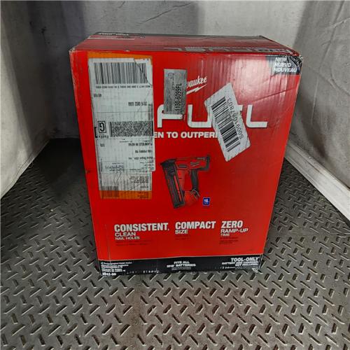 HOUSTON LOCATION - AS-IS (APPEARS LIKE NEW) Milwaukee 2841-20 18V Cordless Gen II 16 Gauge Angled Finish Nailer (Tool Only)