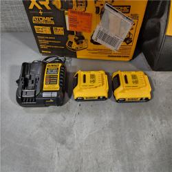 HOUSTON LOCATION - AS-IS DEWALT 20V MAX XR Cordless Drill/Driver, ATOMIC Impact Driver 2 Tool Combo Kit, (2) 2.0Ah Batteries, Charger, and Bag