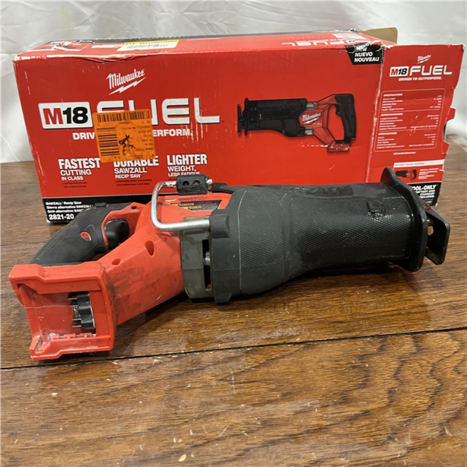 AS-ISMilwaukee M18 18V Fuel Sawzall 1-1/4  Reciprocating Saw Cordless Lithium-Ion Brushless 2821-20