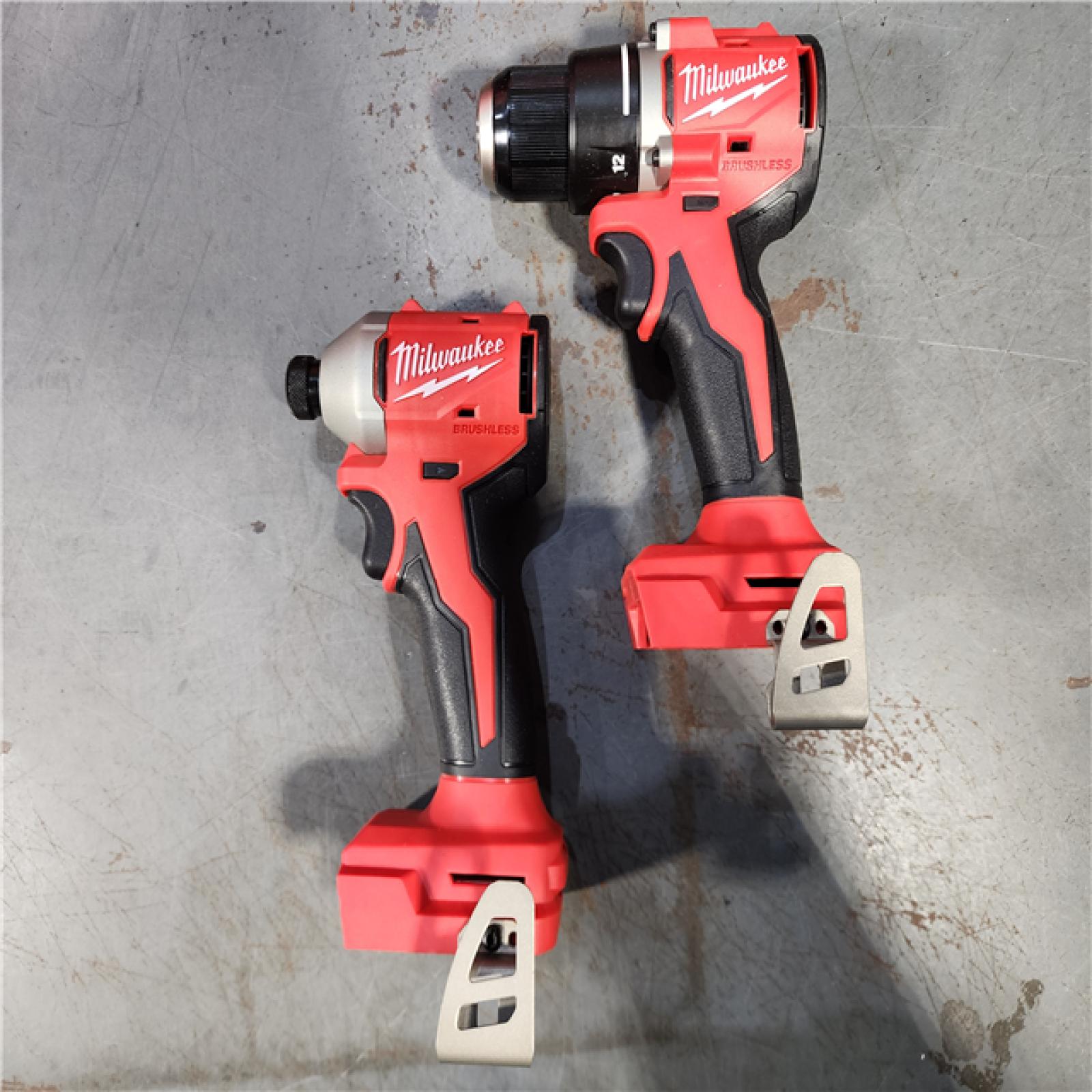 HOUSTON LOCATION - AS-IS M18 18V Lithium-Ion Brushless Cordless Compact Drill/Impact Combo Kit (2-Tool) W/(2) 2.0 Ah Batteries, Charger & Bag