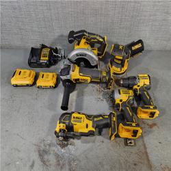 HOUSTON LOCATION - AS-IS Dewalt 20-Volt MAX ToughSystem Lithium-Ion 6-Tool Cordless Combo Kit