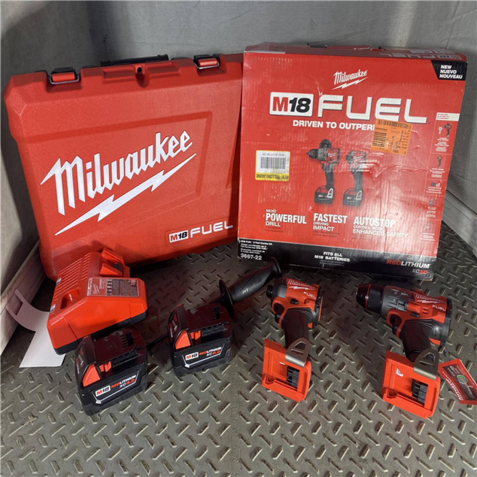 HOUSTON LOCATION - AS-IS M18 FUEL 18V Lithium-Ion Brushless Cordless Hammer Drill and Impact Driver Combo Kit (2-Tool) with 2 Batteries