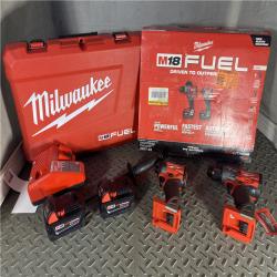 HOUSTON LOCATION - AS-IS M18 FUEL 18V Lithium-Ion Brushless Cordless Hammer Drill and Impact Driver Combo Kit (2-Tool) with 2 Batteries