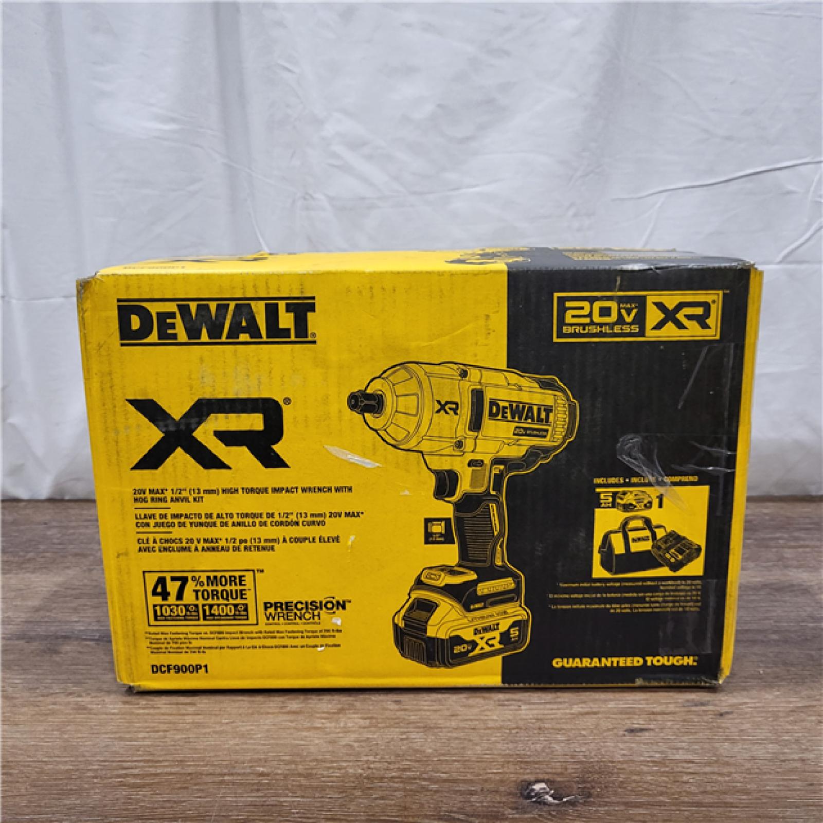 AS-IS DEWALT 20V MAX* XR 1/2  High Torque Impact Wrench with Hog Ring Anvil