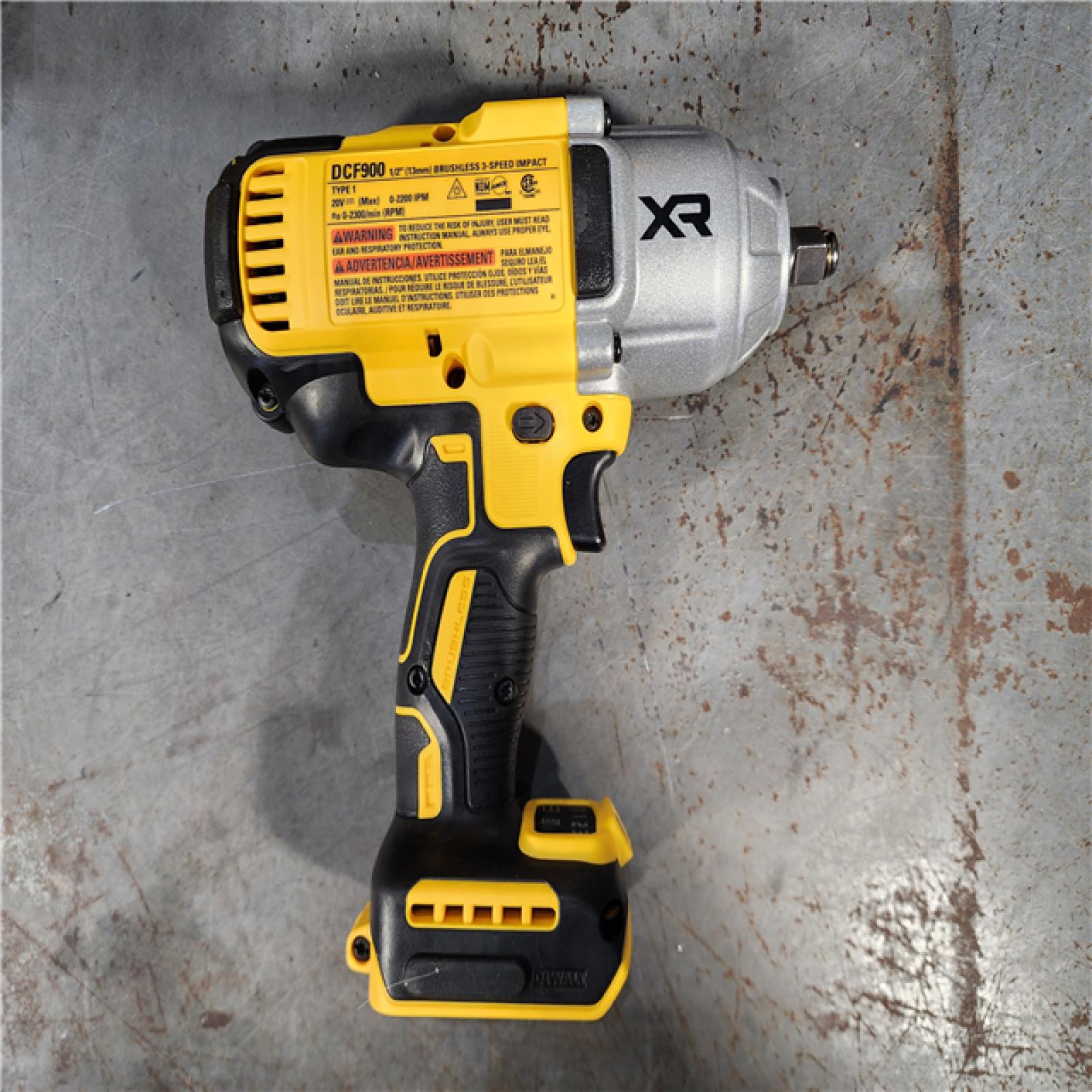 HOUSTON LOCATION - AS-IS (APPEARS LIKE NEW) DEWALT 20V MAX* XR 1/2  High Torque Impact Wrench with Hog Ring Anvil