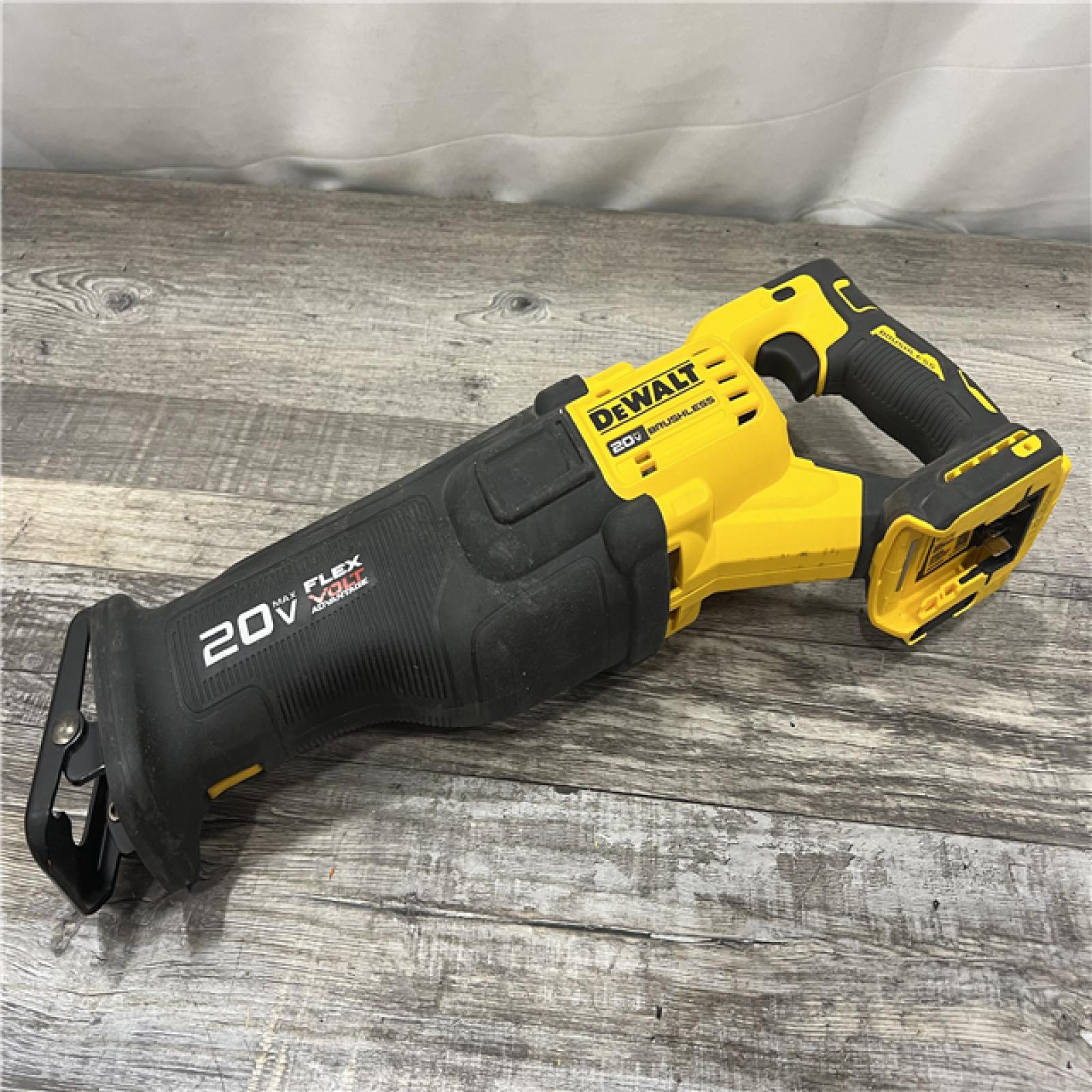 AS-IS DEWALT 20V MAX Lithium Ion Cordless Brushless Reciprocating Saw with FLEXVOLT ADVANTAGE (Tool Only)