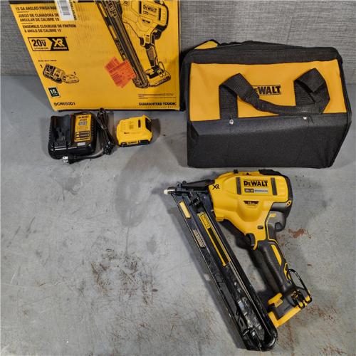 HOUSTON LOCATION - AS-IS DEWALT 20V MAX XR 15 Ga. Cordless 34 Deg Nailer 20 V