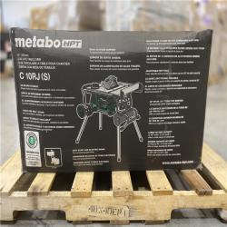 DALLAS LOCATION - Metabo HPT 10-in 15-Amp Table Saw with Micro Adjust Rip Fence and Caster Platform - 10 inch Jobsite Table Saw