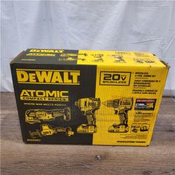 AS-IS DeWalt 20V MAX ATOMIC Cordless Brushless 4 Tool Combo Kit