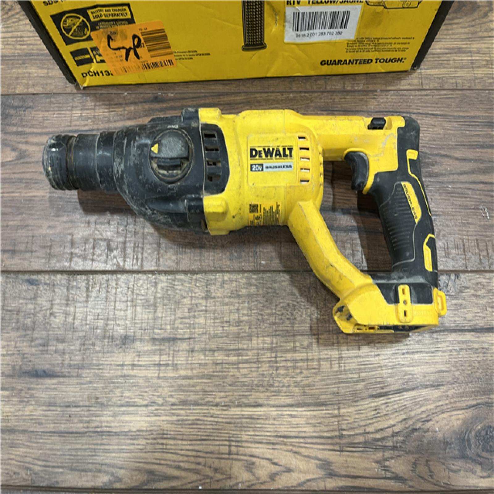 AS-IS DEWALT 20V MAX Cordless Brushless 1 in. SDS Plus D-Handle Concrete and Masonry Rotary Hammer (Tool Only)