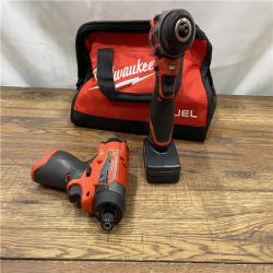 AS IS Milwaukee 3497-22 12V Brushless Hammer Drill and Impact Driver Combo Kit