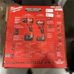 NEW! - Milwaukee M18 18-Volt Lithium-Ion Brushless Cordless Compact Hammer Drill/Impact Combo Kit (2-Tool) with (2) Batteries, Bag