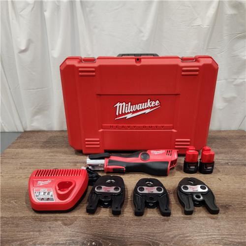 AS-IS Milwaukee M12 Force Logic Cordless Press Tool Kit with (3) Jaws