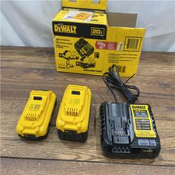 AS IS DEWALT 20V MAX Lithium-Ion 6.0Ah and 4.0Ah Battery and Charger Starter Kit