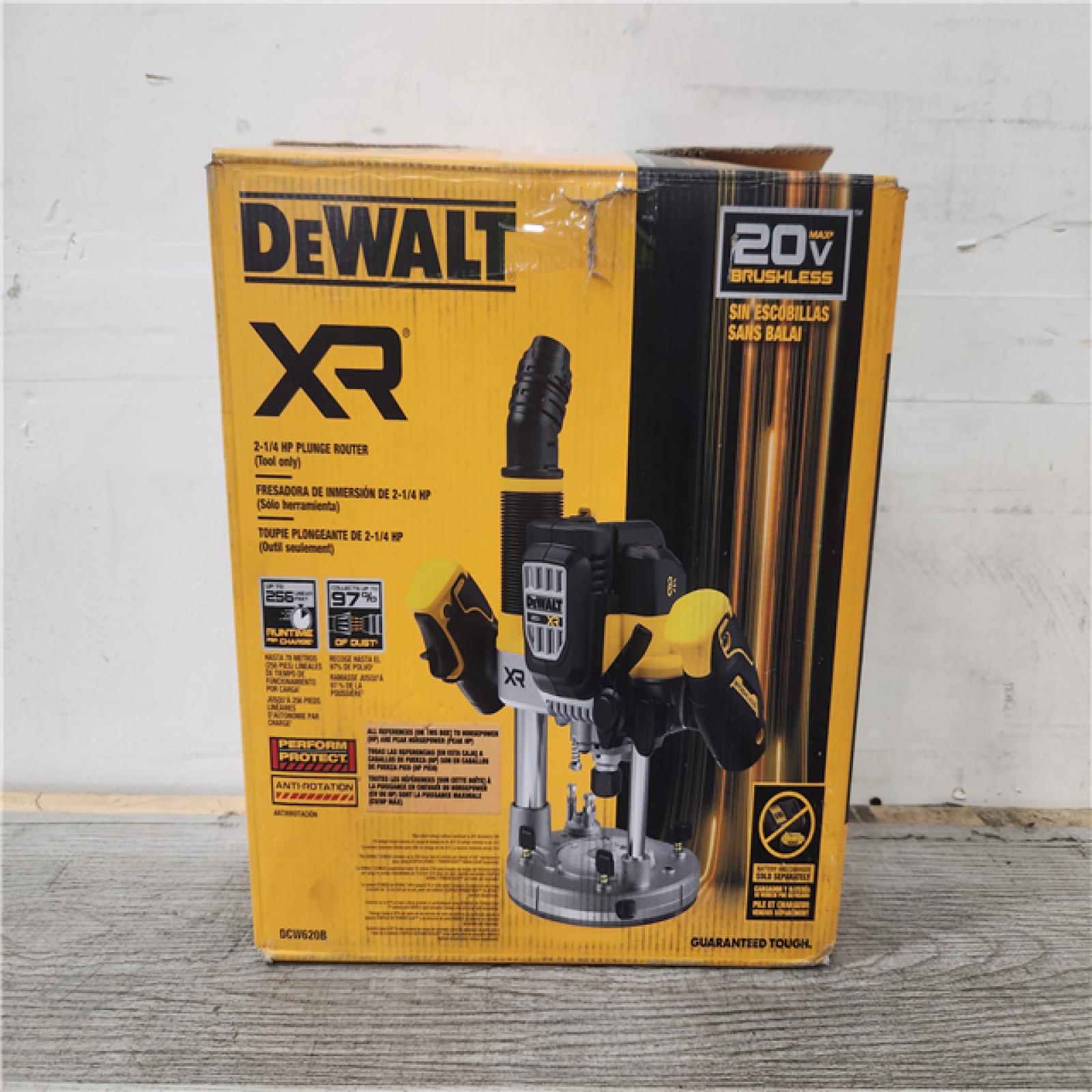 Phoenix Location DEWALT 20V MAX XR 2-1/4 Peak HP Brushless Cordless Plunge Router (Tool Only)