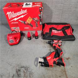 HOUSTON LOCATION - AS-IS (APPEARS LIKE NEW) Milwaukee M12tm Cordless 2 Tool Combo Kit