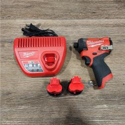 AS-IS Milwaukee 3453-22 M12 FUEL 12V 1/4 Hex Cordless Li-Ion Impact Driver Kit