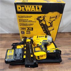 AS-IS DEWALT 20V MAX XR Cordless Brushless 2-Speed 21° Plastic Collated Framing Nailer Kit