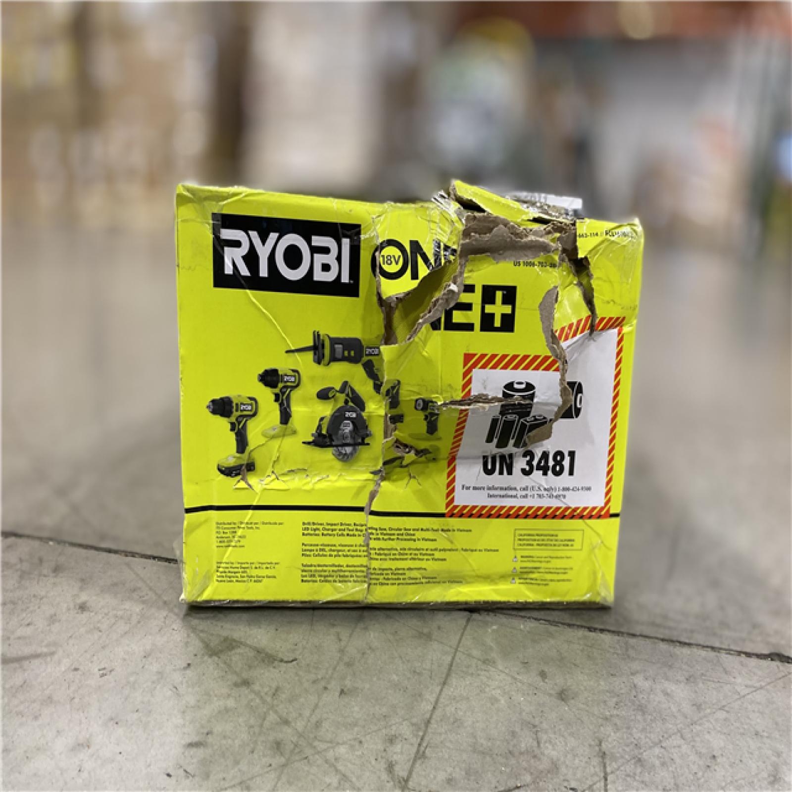 NEW! - RYOBI ONE+ 18V Cordless 6-Tool Combo Kit